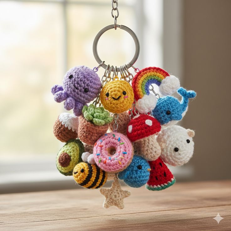 Cute Crochet Keychains – Handmade Mini Charms
