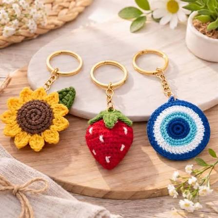 Cute Crochet Keychains – Handmade Mini Charms